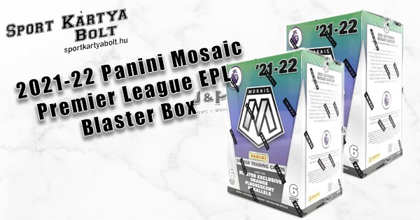 2021 22 Panini Mosaic Premier League EPL Soccer Blaster Box