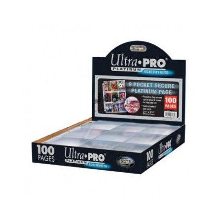 Ultra-Pro 9 zsebes Platinum védőfüles kártya tartó lap, mappalap karton/100 db