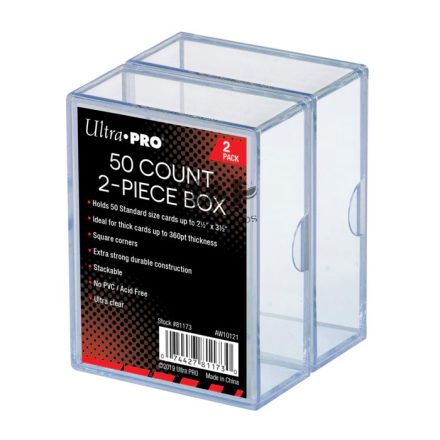 Ultra Pro kártyatároló doboz 2x50 kártyához - kétrészes