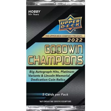 2022 Upper Deck Goodwin Champions HOBBY pack