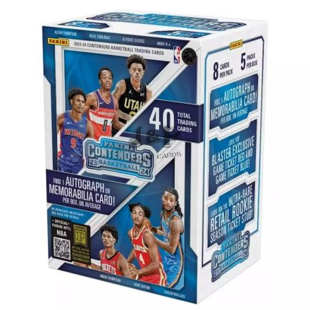 2023-24 Panini Contenders Basketball blaster box - kosaras kártya doboz - 1 aláírt vagy mezdarabos dobozonként