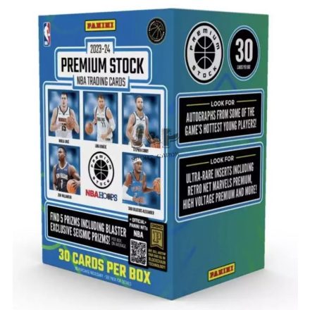 2023-24 Panini NBA Hoops Premium Stock Basketball BLASTER box - kosaras kártya doboz