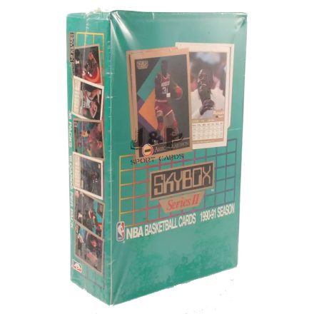 1990-91 Skybox Basketball Series 2 wax box - kosaras kártya doboz