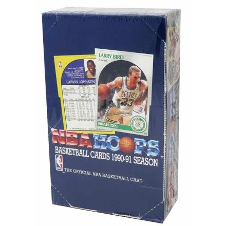 1990-91 NBA Hoops Basketball Series 1 box - kosaras kártya doboz