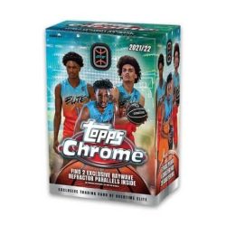 2021-22 Topps Chrome Overtime Elite Basketball blaster box