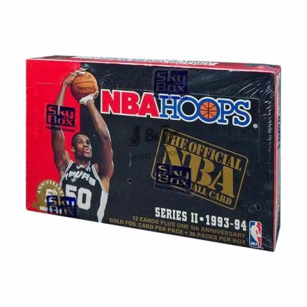 1993-94 NBA Hoops Series 2 Basketball wax box - kosaras kártya doboz