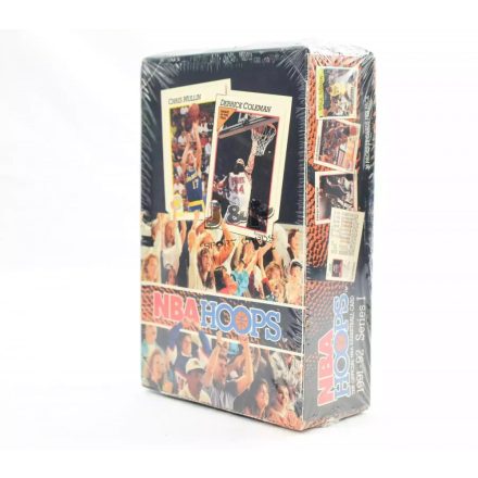1991-92 NBA Hoops Series 1 Basketball wax box - kosaras kártya doboz