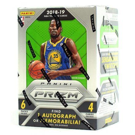 2018-19 Panini Prizm Basketball kosaras kártya Blaster doboz - 1 aláírt vagy mezdarabos dobozonként