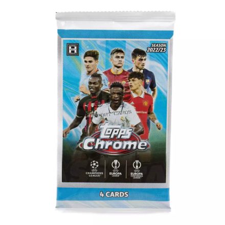 2022-23 Topps Chrome UEFA Club Competitions Soccer HOBBY Lite pack
