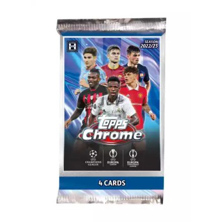 2022-23 Topps Chrome UEFA Club Competitions Soccer HOBBY pack