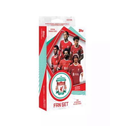 2023-24 Topps Liverpool FC Fan Set focis kártya doboz