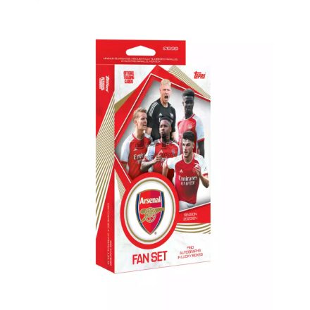 2023-24 Topps Arsenal Fan Set focis kártya doboz