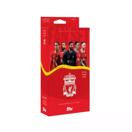 2024-25 Topps Liverpool FC Soccer Official Fan Set (Hanger Box)