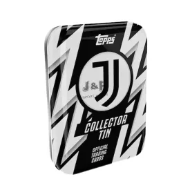   2025-26 Topps Juventus Soccer Collector Tin focis kártya fémdoboz