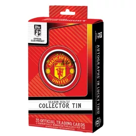   2026-27 Topps FC Manchester United Collector Tin - focis kártya fémdoboz