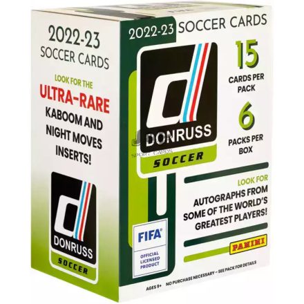 2022-23 Panini Donruss Soccer Blaster box - focis kártya doboz