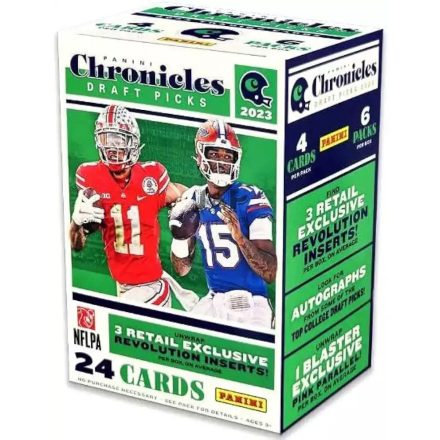 2023 Panini Chronicles Draft Football Blaster box - NFL kártya doboz