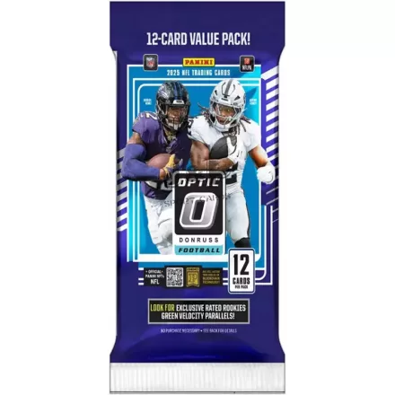 2025 Panini Donruss Optic Football Multi Cello Jumbo Fat pack - NFL kártya csomag