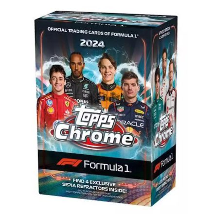 2024 Topps Chrome Formula 1 Racing BLASTER box - F1 kártya doboz