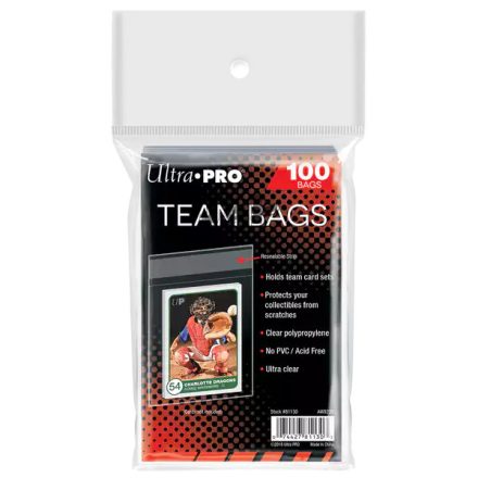 Ultra Pro Vékony tok Team Bags visszazárható "bugyi" Csomag  (100db / csomag)
