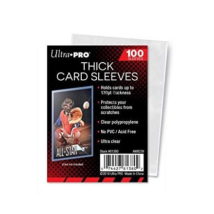 Ultra Pro 130pt vastag kártyákhoz "bugyi" Csomag (100db/csomag) - Vékony kártyavédő tok