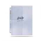 Ultra Pro 4 zsebes Platinum védőfüles TOPLOADER tartó lap