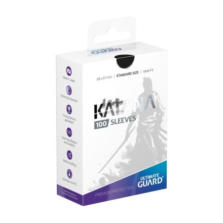 Ultimate Guard Katana Sleeves Standard Size Black 66x91mm