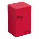 Ultimate Guard Flip'n'Tray Deck Case 80+ Standard Size XenoSkin red