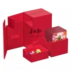 Ultimate Guard Flip'n'Tray Deck Case 80+ Standard Size XenoSkin red