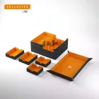 Gamegenic - Games' Lair 600+ komplett szett tartó - Fekete/narancssárga (EXCLUSIVE LINE)