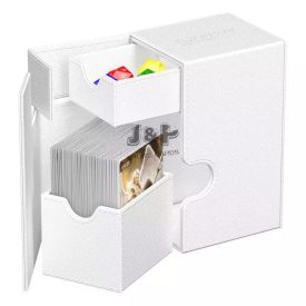 Ultimate Guard Flip'n'Tray Deck Case 80+ Standard Size XenoSkin White