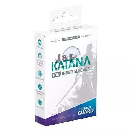 Ultimate Guard Katana Inner Sleeves Inner Transparent 64x89mm - Átlátszó (100db/csomag)