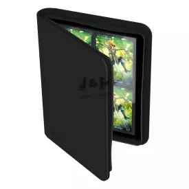 Ultimate Guard Zipfolio 160 XenoSkin cipzáras 8-zsebes prémium portfolió album fekete