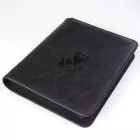 Gemloader Premium toploader tartó album - 4 zsebes Cipzáros - fekete