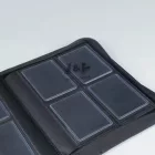 Gemloader Premium toploader tartó album - 4 zsebes Cipzáros - fekete