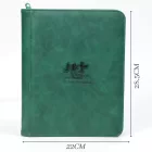 Gemloader Premium toploader tartó album - 4 zsebes Cipzáros - fekete
