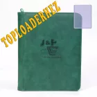 Gemloader Premium toploader tartó album - 4 zsebes Cipzáros - zold