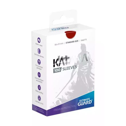 Ultimate Guard Katana Sleeves Standard Size Red 66x91mm