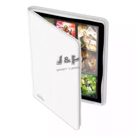 Ultimate Guard Zipfolio 360 XenoSkin cipzáras 18-zsebes prémium portfolió album fehér