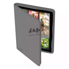 Ultimate Guard Zipfolio 360 XenoSkin cipzáras 18-zsebes prémium portfolió album szürke