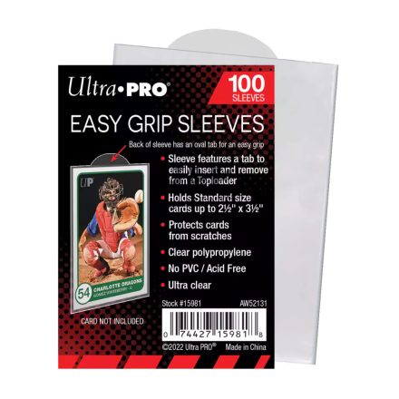 Ultra Pro Easy Grip kihúzófüles vékony kártyavédő fólia