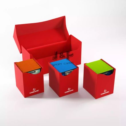 Gamegenic XL 300+ Triple Deck Box / Deck side holder - Piros