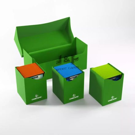 Gamegenic XL 300+ Triple Deck Box / Deck side holder - Zöld
