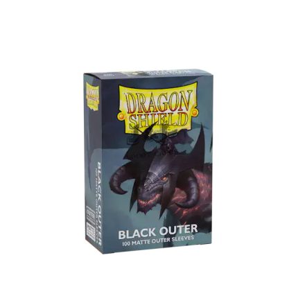 Dragon Shield Matte Outer Sleeves - Standard Size - Black