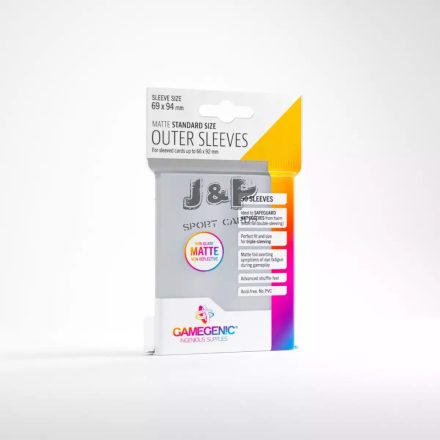 Gamegenic - Outer Sleeves Matte Standard Size 69x94 mm - kártya védő fólia