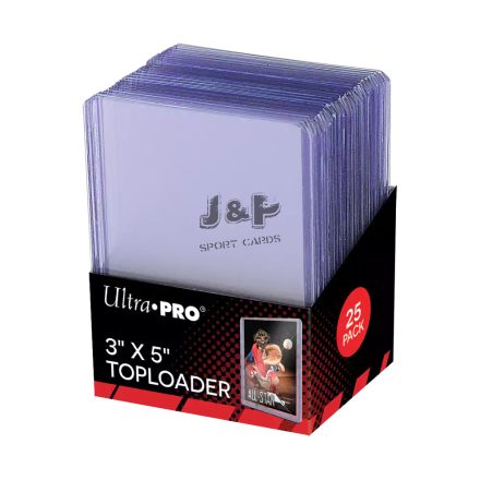 Ultra Pro toploader 3" x 5" színtelen - doboz (25 db)