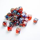 Gamegenic Galaxy Series D6 Dice Set 12 mm - Mars dobókocka szett (36 db)