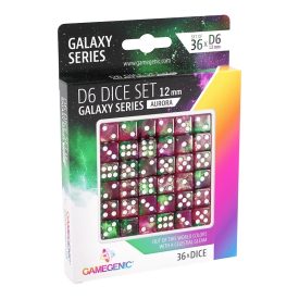   Gamegenic Galaxy Series D6 Dice Set 12 mm - Aurora dobókocka szett (36 db)