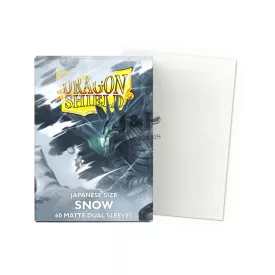 Dragon Shield Japanese size Dual Matte Sleeves - Snow 