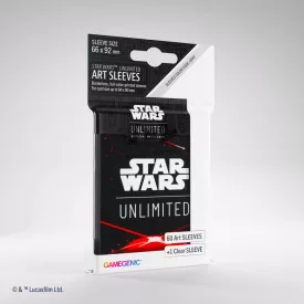   Gamegenic - Star Wars: Unlimited Art Sleeves - Card Back Red 66x91mm - kártya védő fólia
